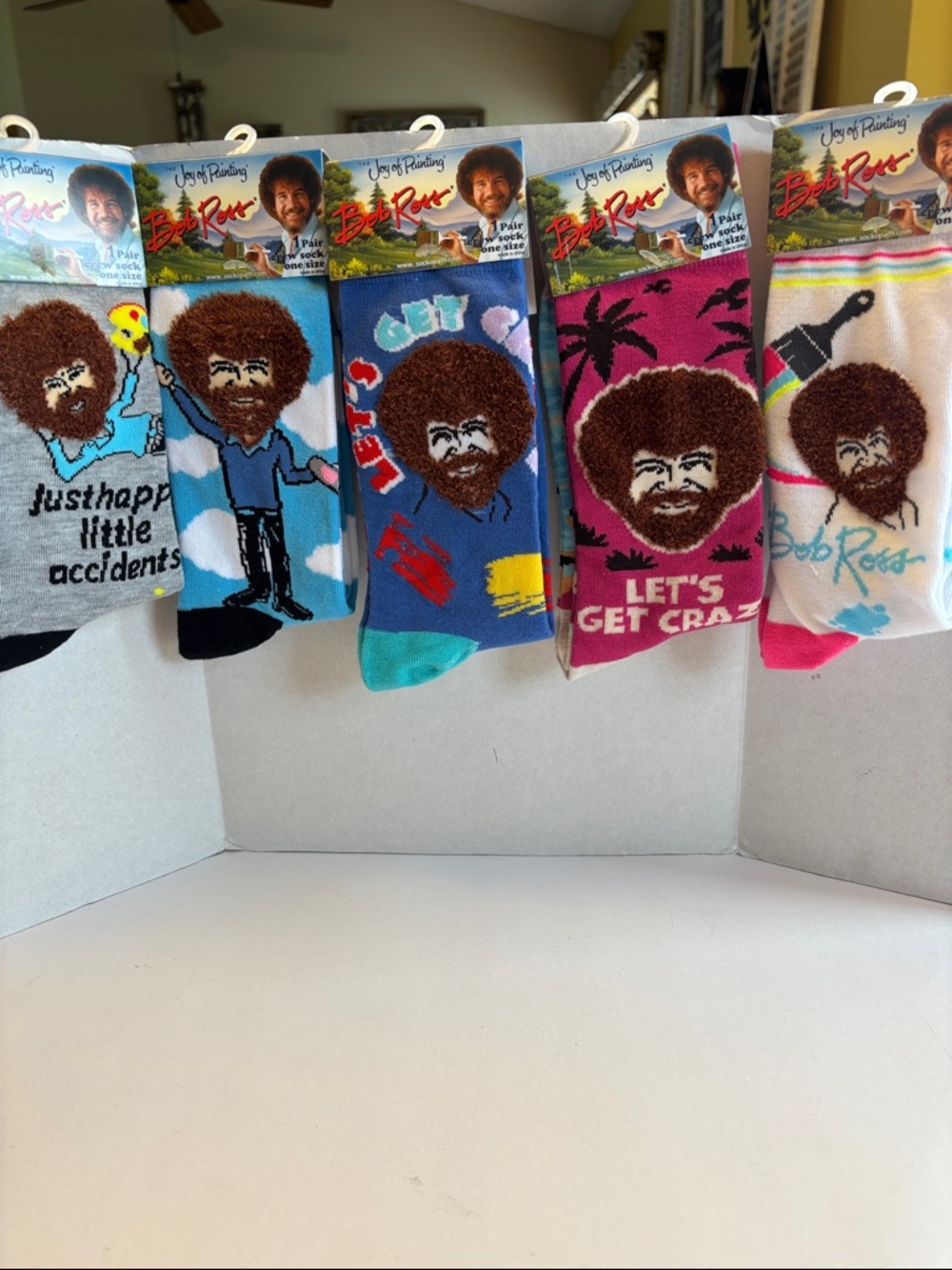 💕5/25💕Bob Ross Socks Men 8 - 12 Women 9 - 14 Choose your Favorite